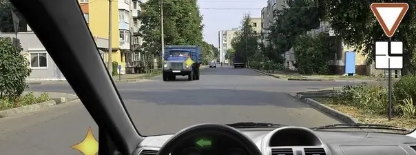 Дорожная ситуация к вопросу 15 билета ПДД №13