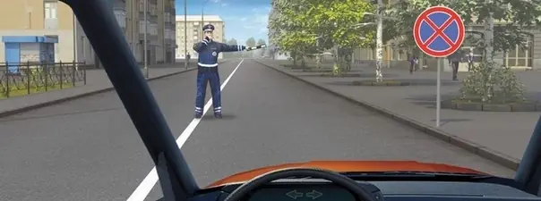 Дорожная ситуация к вопросу 6 билета ПДД №14