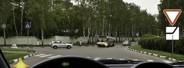 Дорожная ситуация к вопросу 15 билета ПДД №16