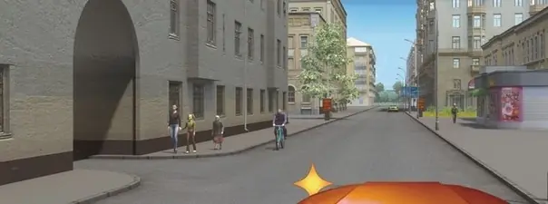 Дорожная ситуация к вопросу 8 билета ПДД №21