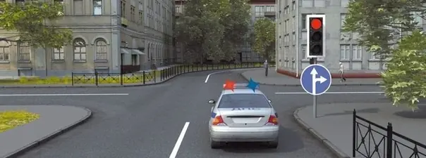 Дорожная ситуация к вопросу 6 билета ПДД №22