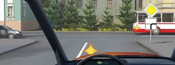 Дорожная ситуация к вопросу 15 билета ПДД №23