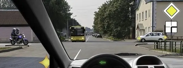 Дорожная ситуация к вопросу 15 билета ПДД №25