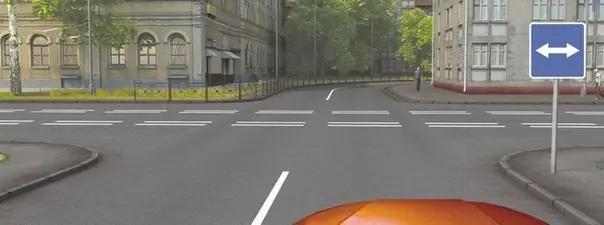 Дорожная ситуация к вопросу 4 билета ПДД №25