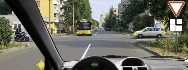 Дорожная ситуация к вопросу 15 билета ПДД №27