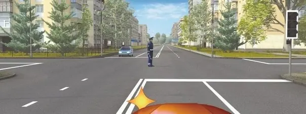 Дорожная ситуация к вопросу 13 билета ПДД №31