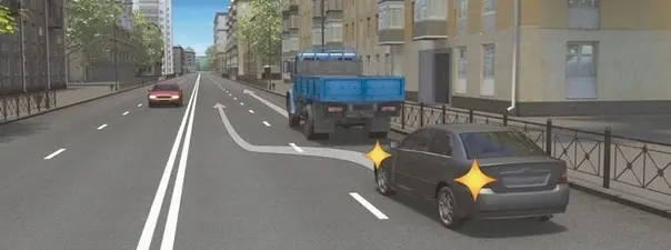 Дорожная ситуация к вопросу 1 билета ПДД №33