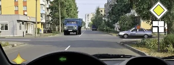Дорожная ситуация к вопросу 15 билета ПДД №35