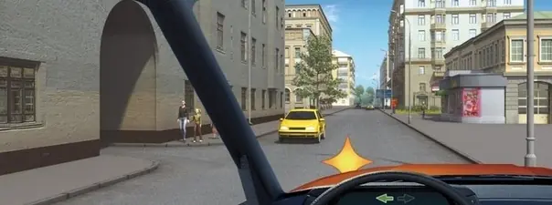 Дорожная ситуация к вопросу 8 билета ПДД №35