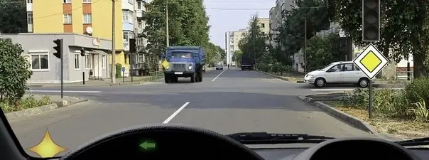 Дорожная ситуация к вопросу 15 билета ПДД №36