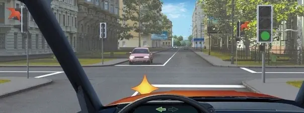 Дорожная ситуация к вопросу 13 билета ПДД №7