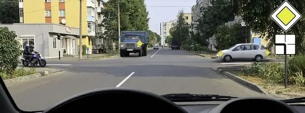Дорожная ситуация к вопросу 15 билета ПДД №7