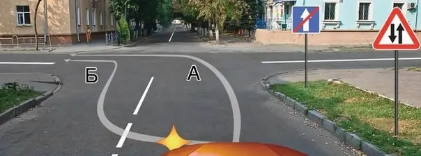 Дорожная ситуация к вопросу 8 билета ПДД №8