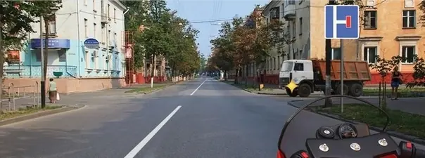 Дорожная ситуация к вопросу 14 билета ПДД №9