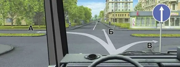 Дорожная ситуация к вопросу 2 билета ПДД №15