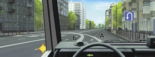 Дорожная ситуация к вопросу 9 билета ПДД №18