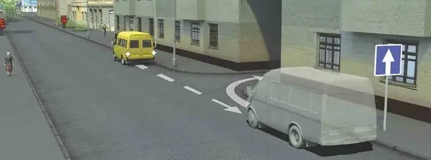 Дорожная ситуация к вопросу 9 билета ПДД №19