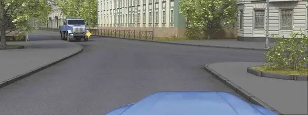Дорожная ситуация к вопросу 14 билета ПДД №2