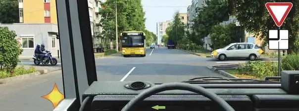Дорожная ситуация к вопросу 15 билета ПДД №20