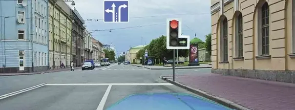Дорожная ситуация к вопросу 6 билета ПДД №20