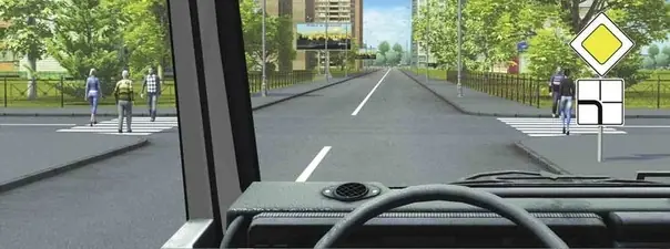 Дорожная ситуация к вопросу 15 билета ПДД №24