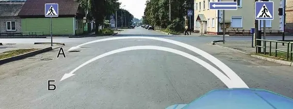 Дорожная ситуация к вопросу 9 билета ПДД №24