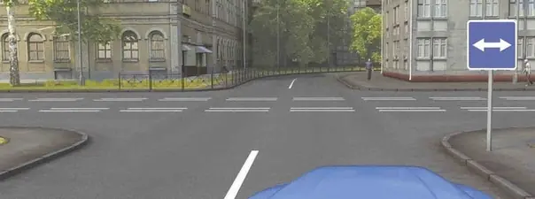 Дорожная ситуация к вопросу 4 билета ПДД №25