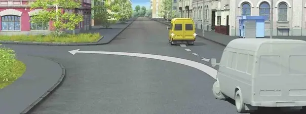 Дорожная ситуация к вопросу 9 билета ПДД №25