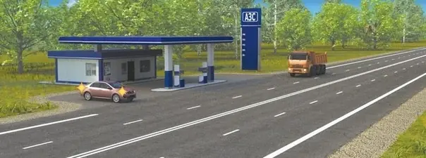 Дорожная ситуация к вопросу 8 билета ПДД №28