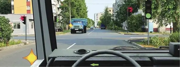 Дорожная ситуация к вопросу 13 билета ПДД №30