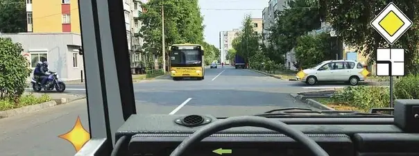 Дорожная ситуация к вопросу 15 билета ПДД №30