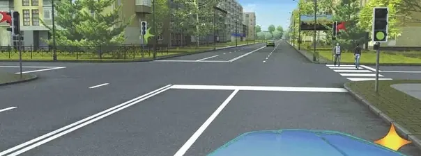 Дорожная ситуация к вопросу 13 билета ПДД №37