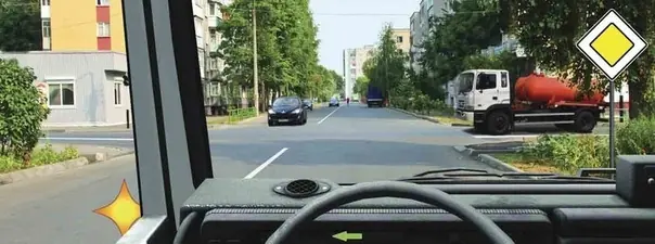 Дорожная ситуация к вопросу 15 билета ПДД №4