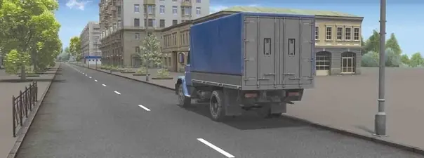 Дорожная ситуация к вопросу 12 билета ПДД №9