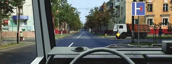 Дорожная ситуация к вопросу 14 билета ПДД №9